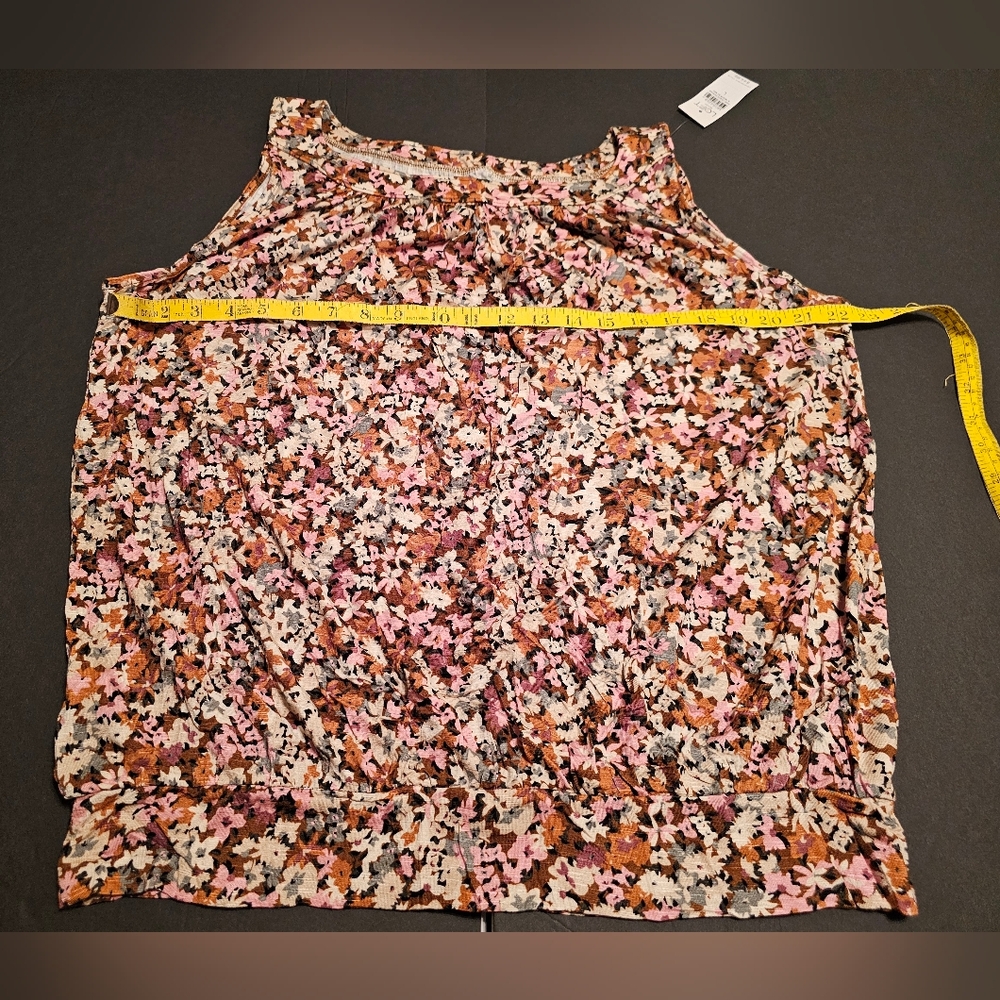 LOFT Multicolor Floral Skirt